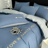 Nordic Luxury Egyptian Cotton Bedding Set - King, Queen, Twin Size with Duvet Cover & Pillowcases - Himpall